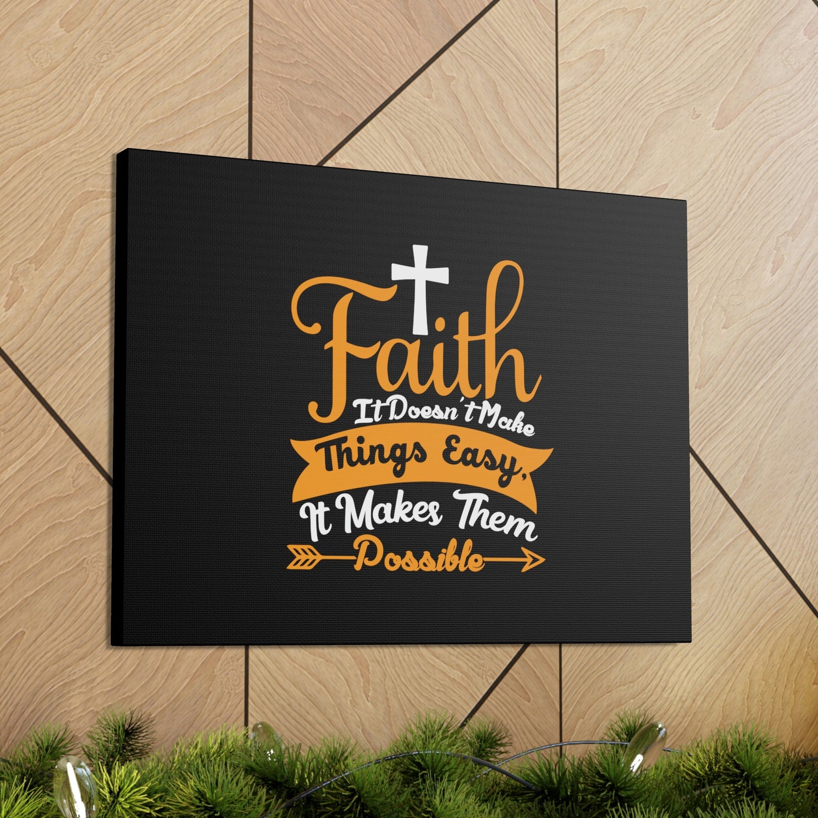 Scripture Walls It Makes Them Possible Philippians 4:13 Arrow Christian Wall Art Bible Verse Print Ready to Hang Unframed-Express Your Love Gifts