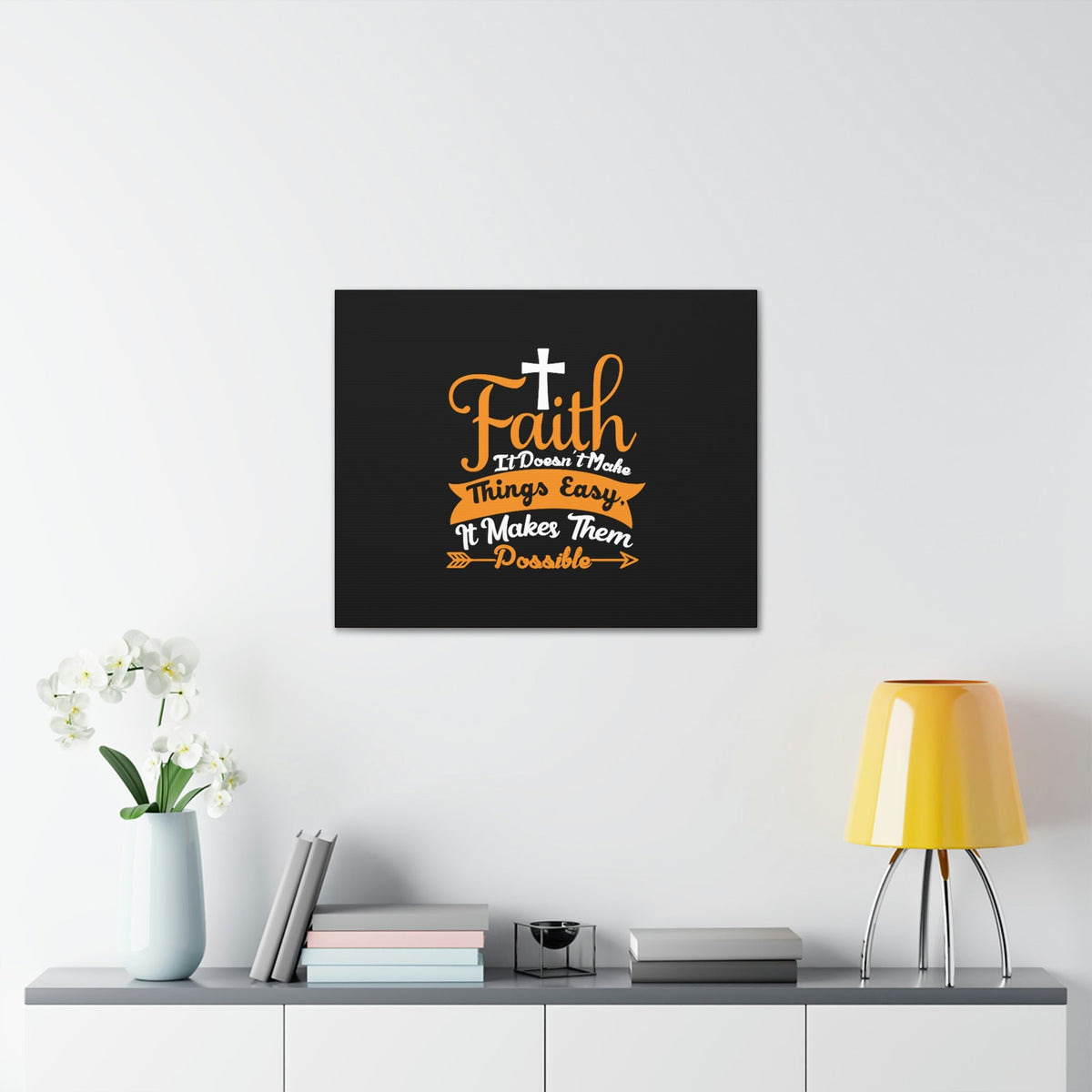 Scripture Walls It Makes Them Possible Philippians 4:13 Arrow Christian Wall Art Bible Verse Print Ready to Hang Unframed-Express Your Love Gifts