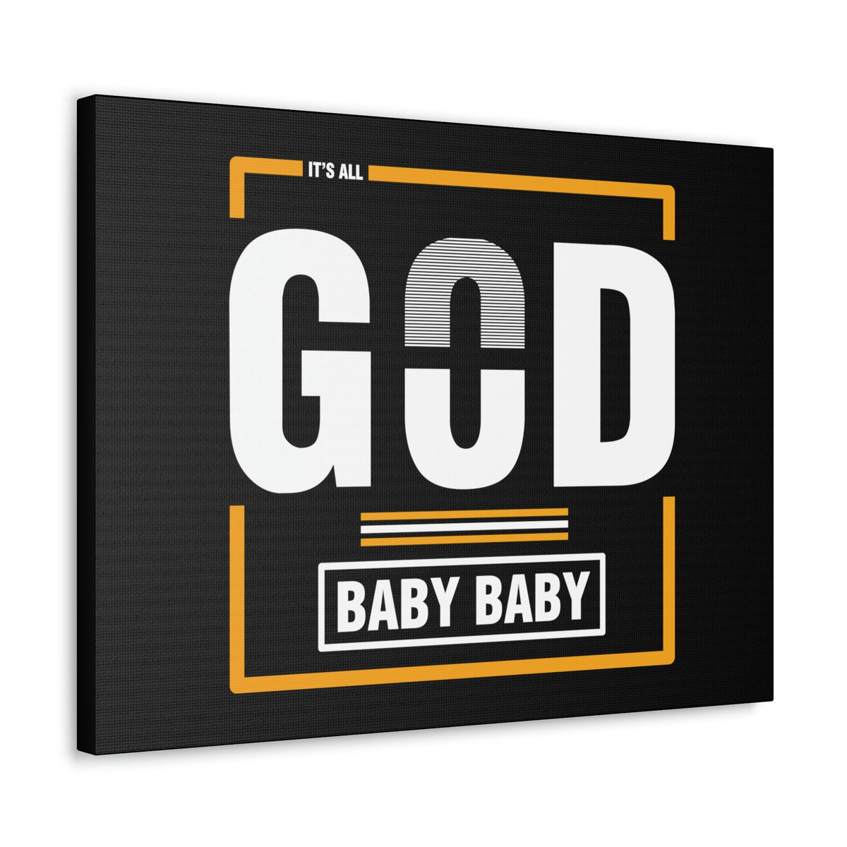 Scripture Walls It's All God Baby Hebrews 13:8 Black Christian Wall Art Bible Verse Print Ready to Hang Unframed-Express Your Love Gifts