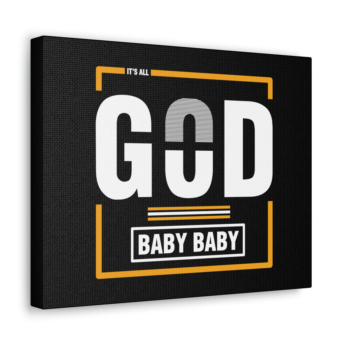 Scripture Walls It's All God Baby Hebrews 13:8 Black Christian Wall Art Bible Verse Print Ready to Hang Unframed-Express Your Love Gifts