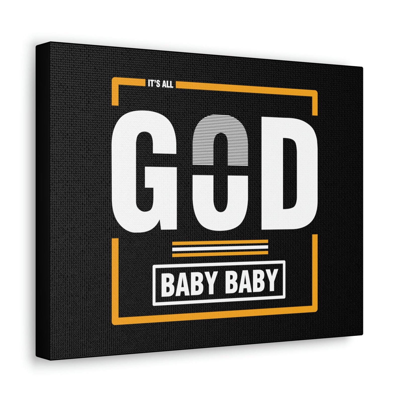 Scripture Walls It's All God Baby Hebrews 13:8 Black Christian Wall Art Bible Verse Print Ready to Hang Unframed-Express Your Love Gifts