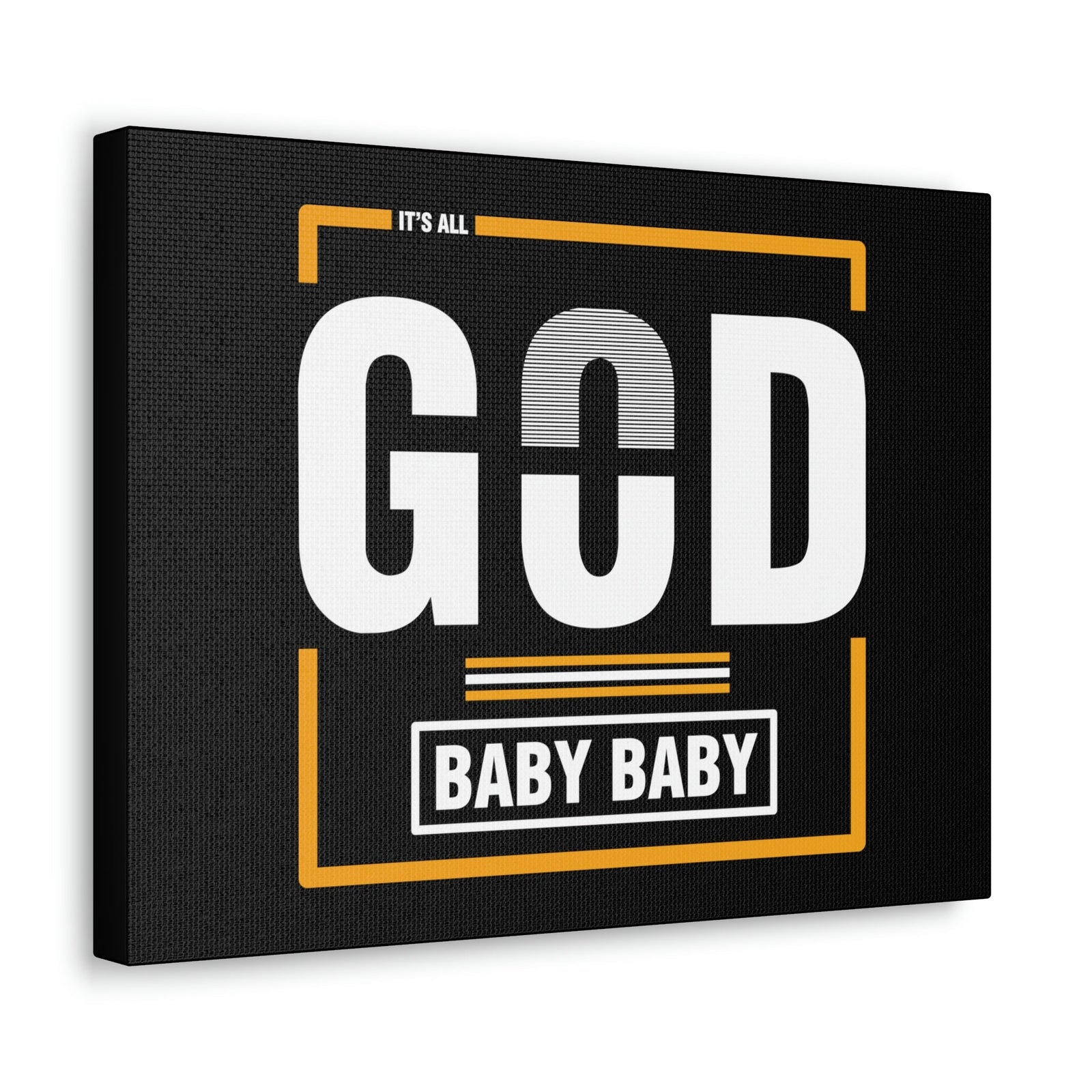 Scripture Walls It's All God Baby Hebrews 13:8 Black Christian Wall Art Bible Verse Print Ready to Hang Unframed-Express Your Love Gifts