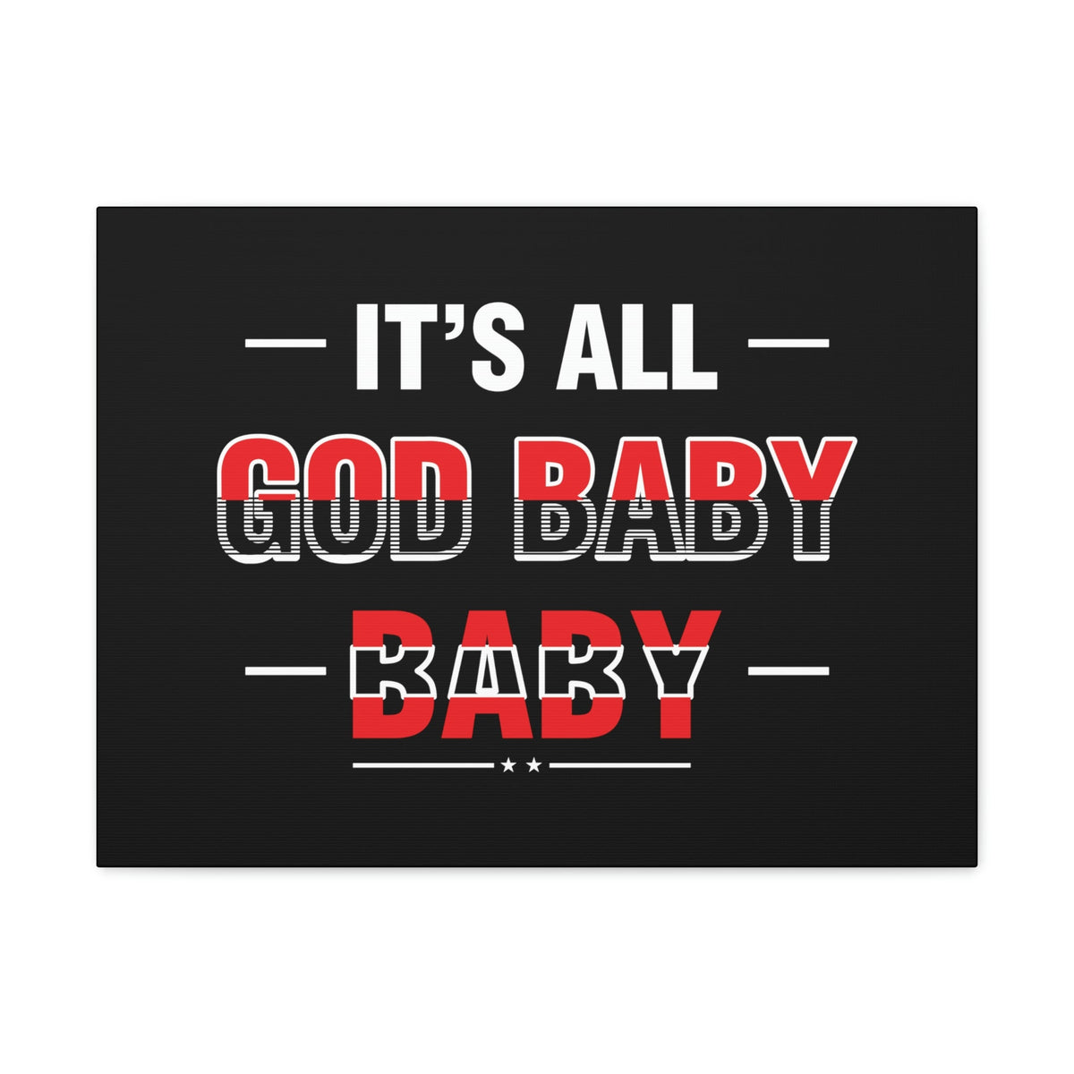 Scripture Walls It's All God Baby Hebrews 13:8 Red Christian Wall Art Bible Verse Print Ready to Hang Unframed-Express Your Love Gifts