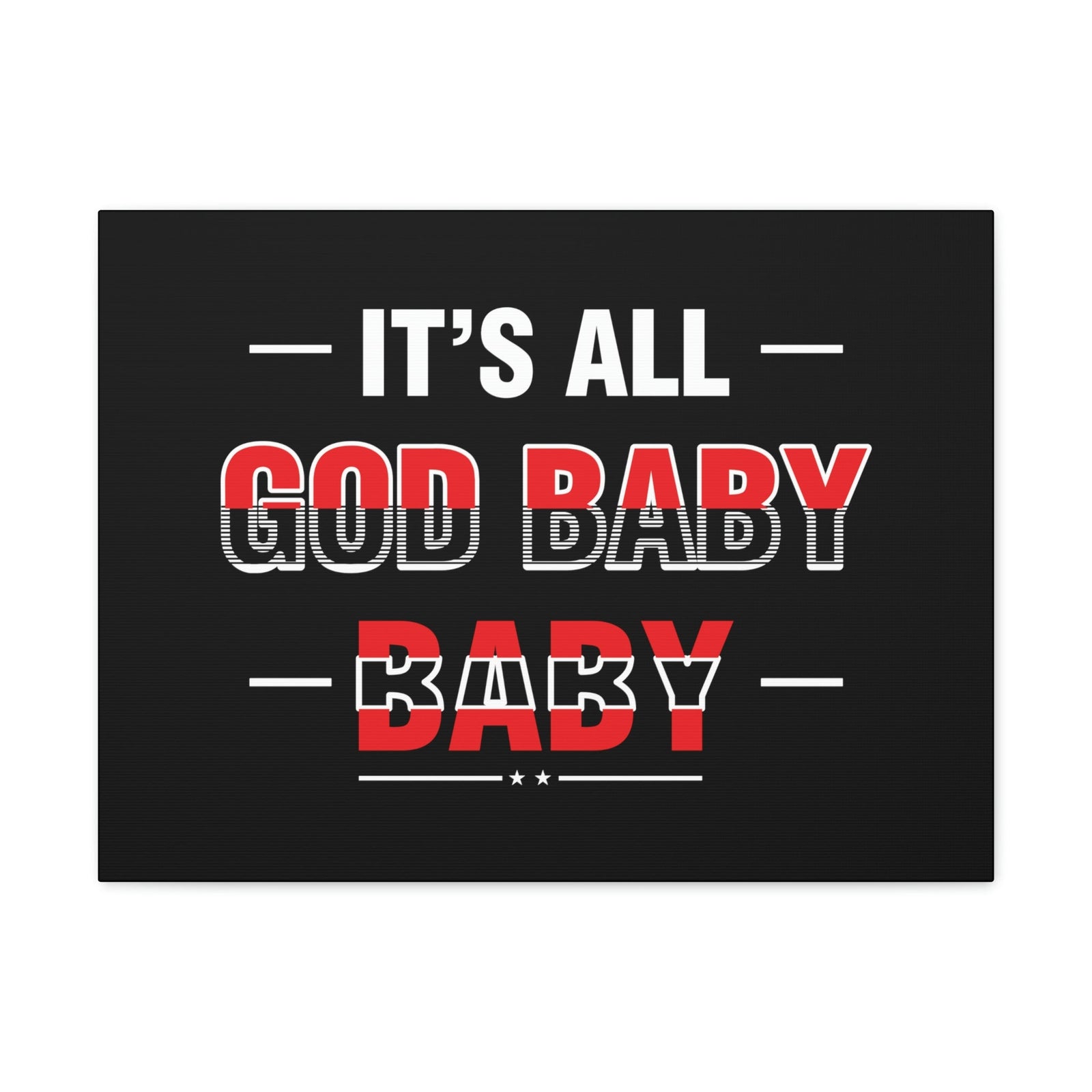 Scripture Walls It's All God Baby Hebrews 13:8 Red Christian Wall Art Bible Verse Print Ready to Hang Unframed-Express Your Love Gifts