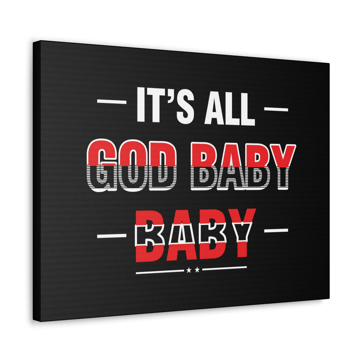 Scripture Walls It's All God Baby Hebrews 13:8 Red Christian Wall Art Bible Verse Print Ready to Hang Unframed-Express Your Love Gifts