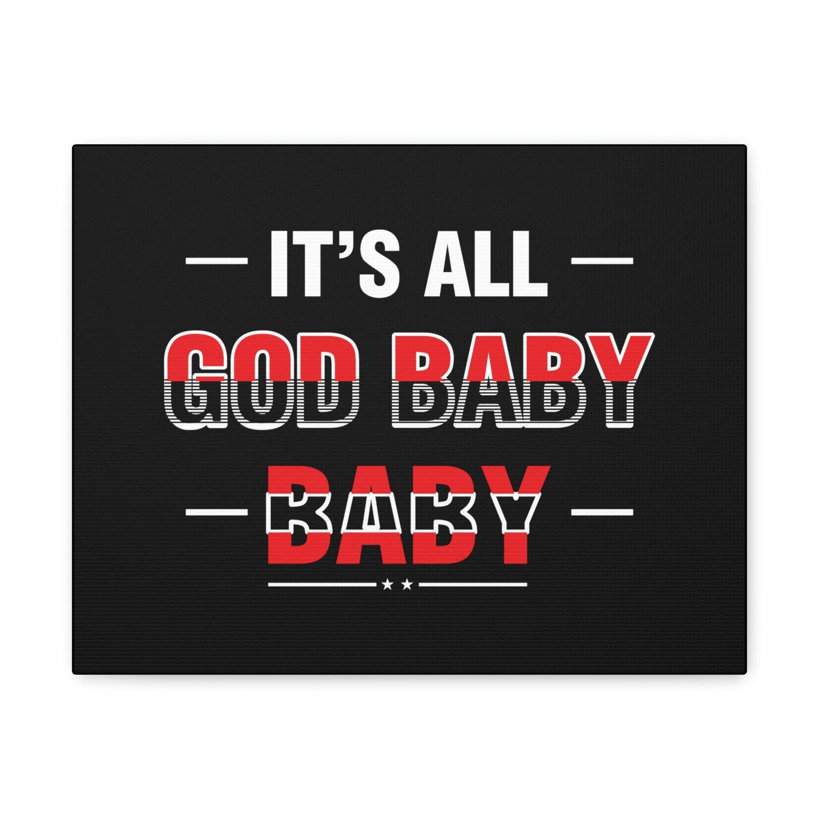 Scripture Walls It's All God Baby Hebrews 13:8 Red Christian Wall Art Bible Verse Print Ready to Hang Unframed-Express Your Love Gifts
