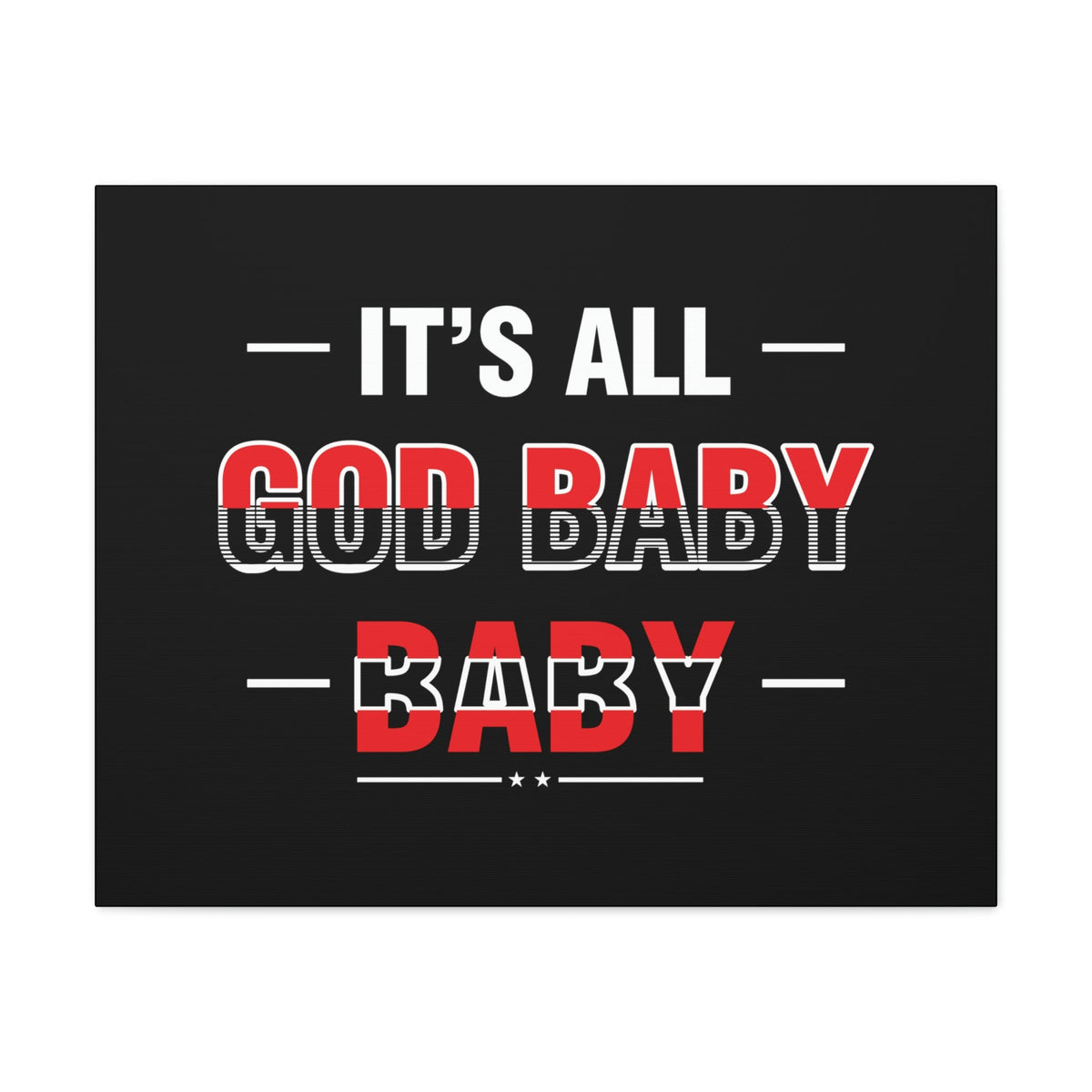 Scripture Walls It's All God Baby Hebrews 13:8 Red Christian Wall Art Bible Verse Print Ready to Hang Unframed-Express Your Love Gifts