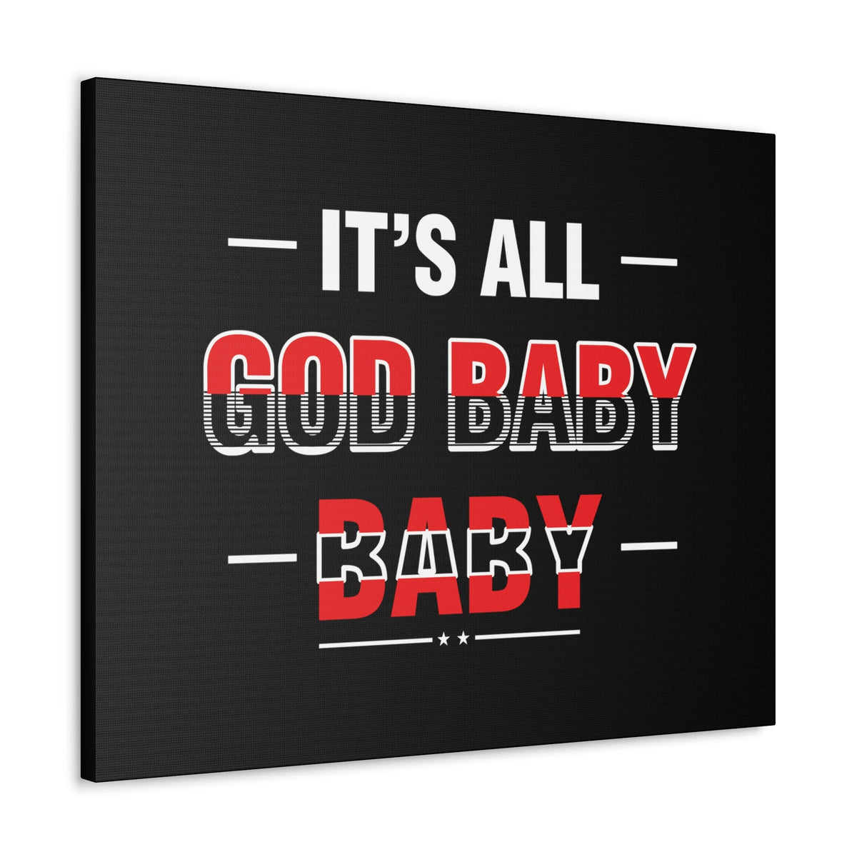 Scripture Walls It's All God Baby Hebrews 13:8 Red Christian Wall Art Bible Verse Print Ready to Hang Unframed-Express Your Love Gifts