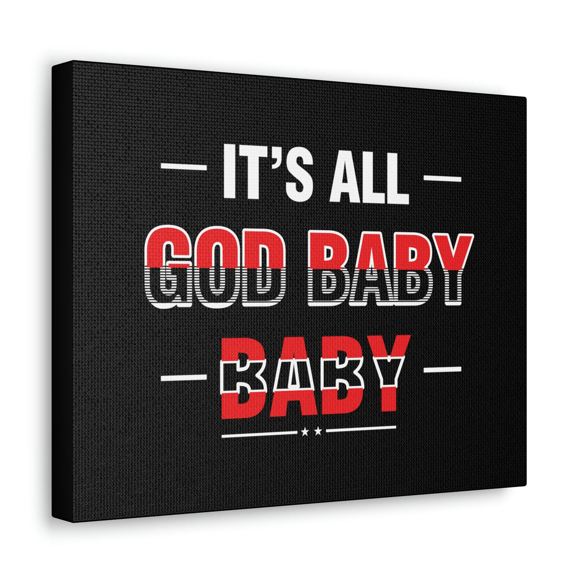 Scripture Walls It's All God Baby Hebrews 13:8 Red Christian Wall Art Bible Verse Print Ready to Hang Unframed-Express Your Love Gifts