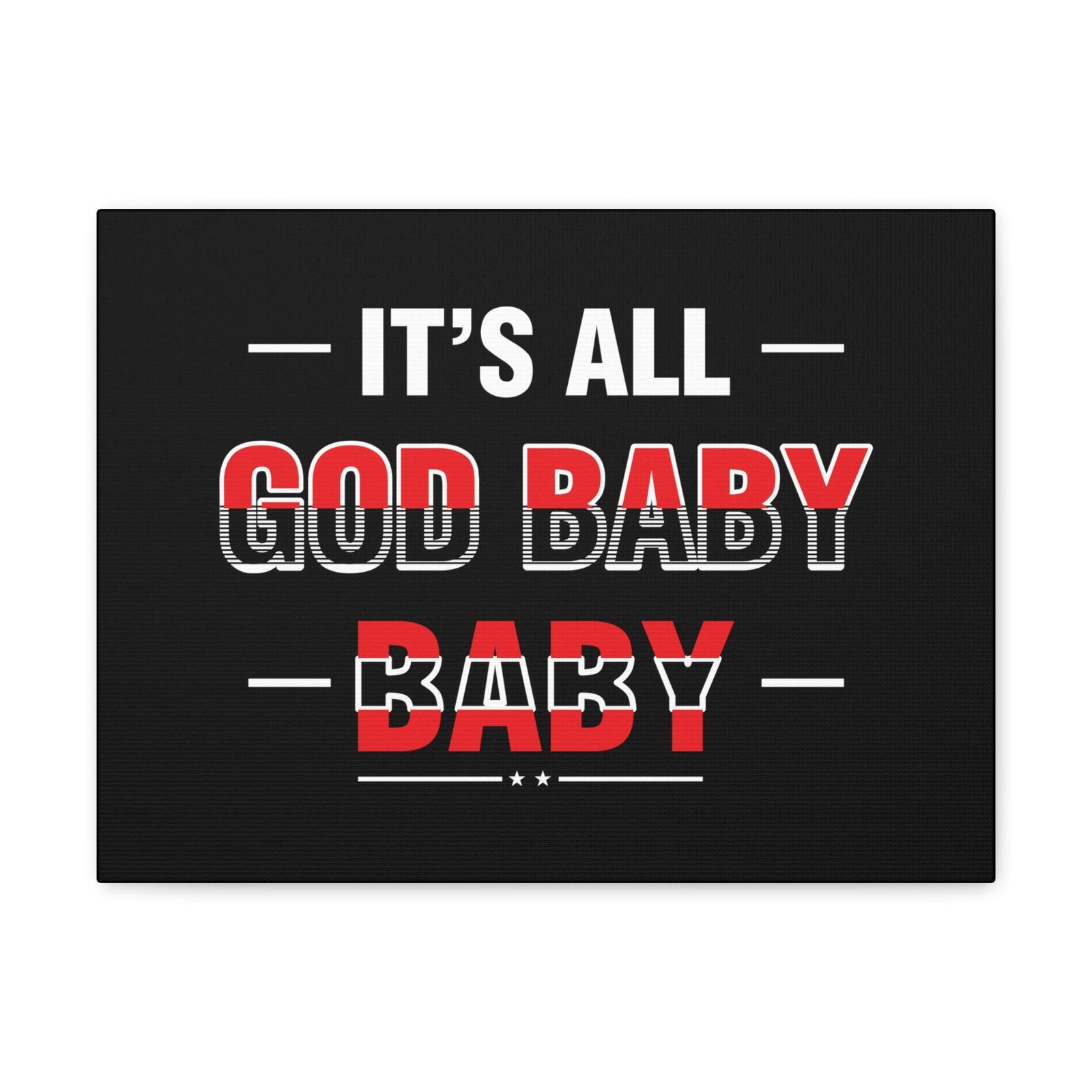 Scripture Walls It's All God Baby Hebrews 13:8 Red Christian Wall Art Bible Verse Print Ready to Hang Unframed-Express Your Love Gifts