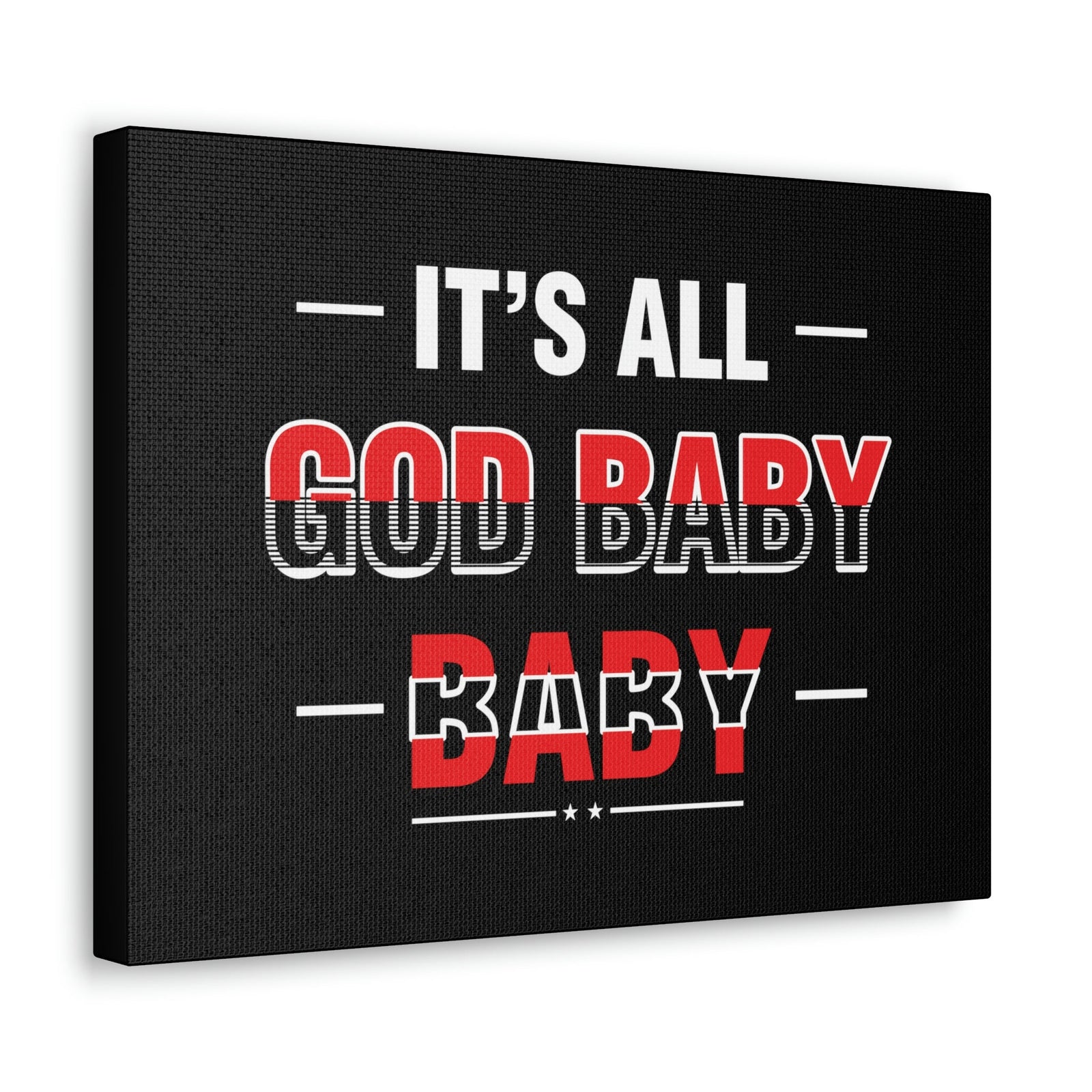 Scripture Walls It's All God Baby Hebrews 13:8 Red Christian Wall Art Bible Verse Print Ready to Hang Unframed-Express Your Love Gifts