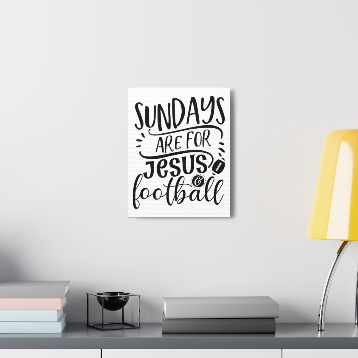 Scripture Walls Jesus And Football 1 Corinthians 16:1-2 Christian Wall Art Print Ready to Hang Unframed-Express Your Love Gifts