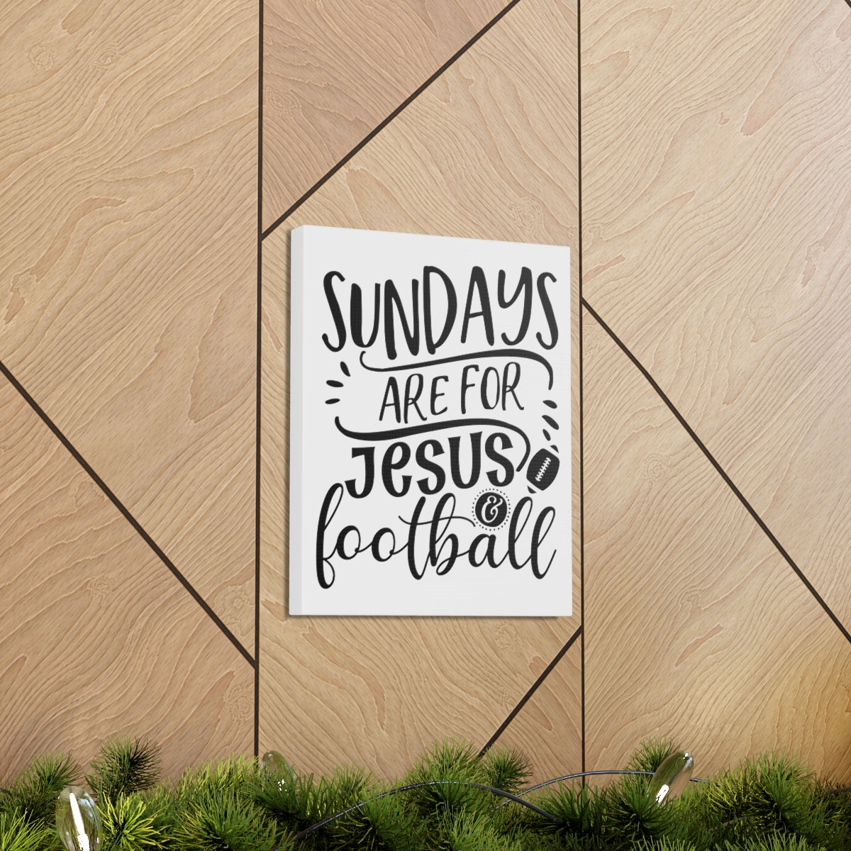 Scripture Walls Jesus And Football 1 Corinthians 16:1-2 Christian Wall Art Print Ready to Hang Unframed-Express Your Love Gifts