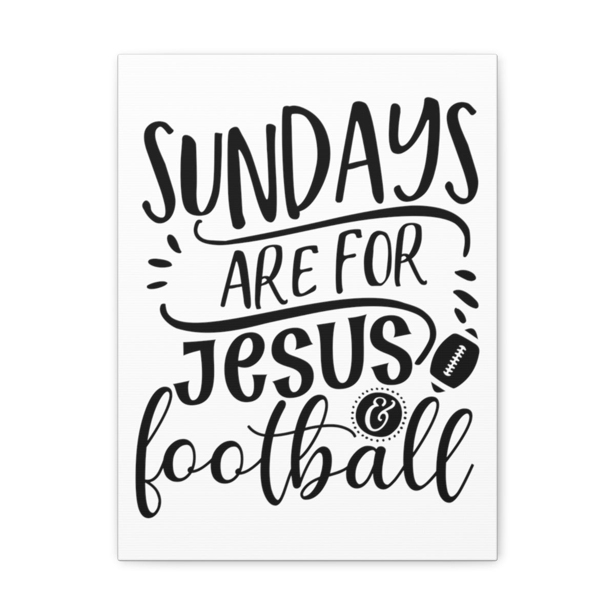 Scripture Walls Jesus And Football 1 Corinthians 16:1-2 Christian Wall Art Print Ready to Hang Unframed-Express Your Love Gifts
