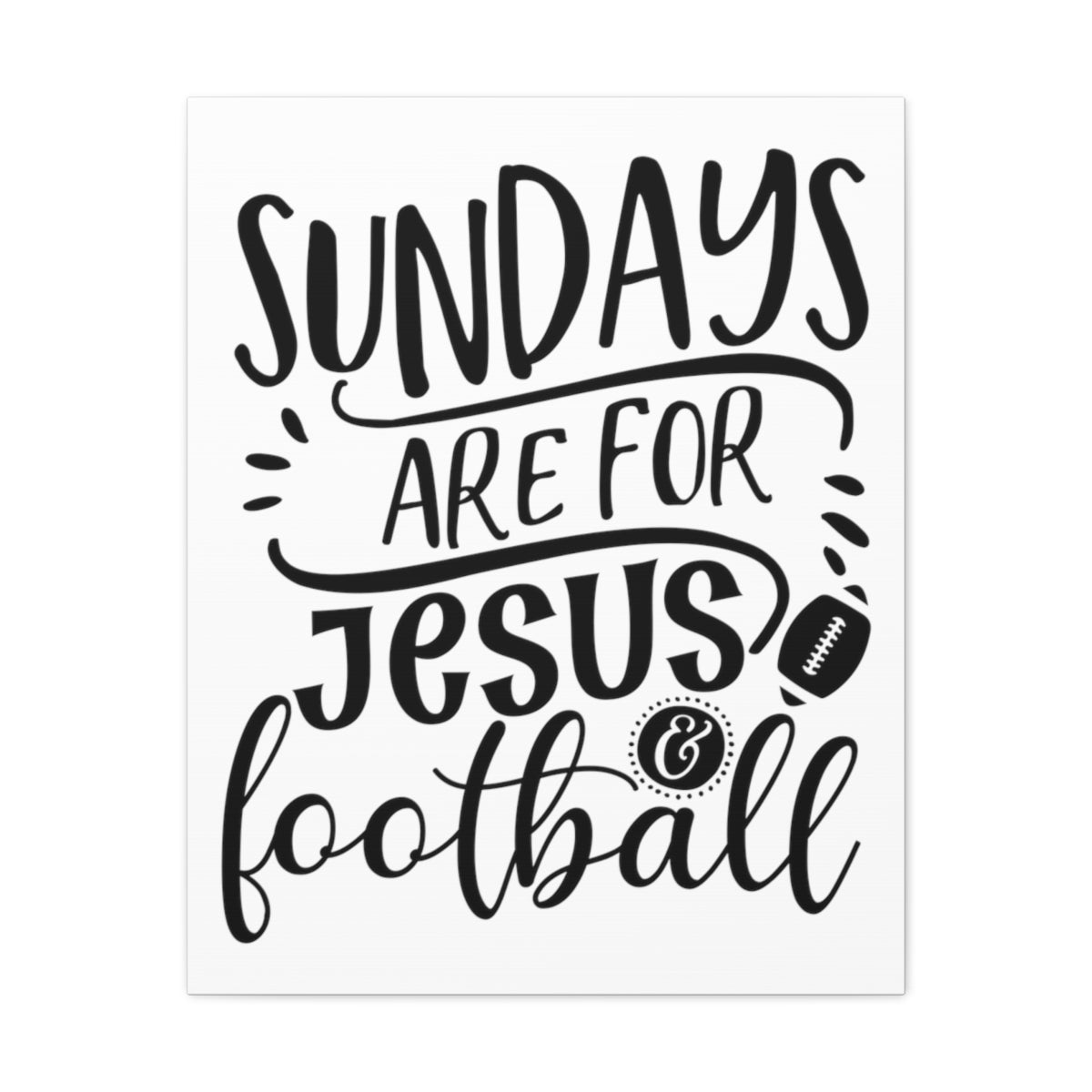 Scripture Walls Jesus And Football 1 Corinthians 16:1-2 Christian Wall Art Print Ready to Hang Unframed-Express Your Love Gifts