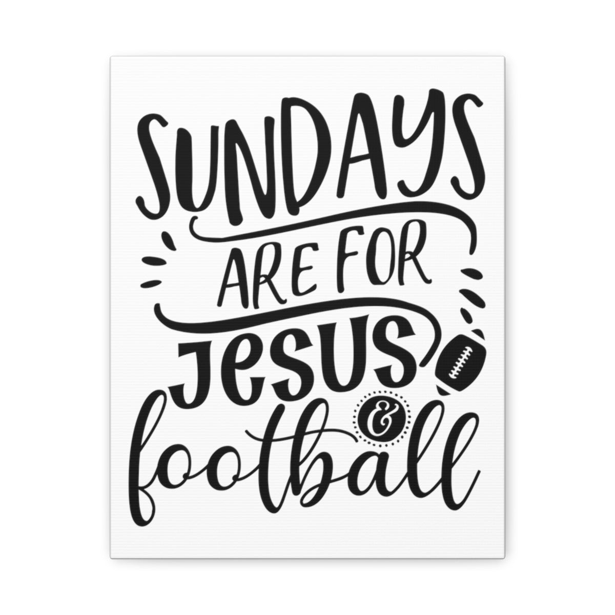 Scripture Walls Jesus And Football 1 Corinthians 16:1-2 Christian Wall Art Print Ready to Hang Unframed-Express Your Love Gifts