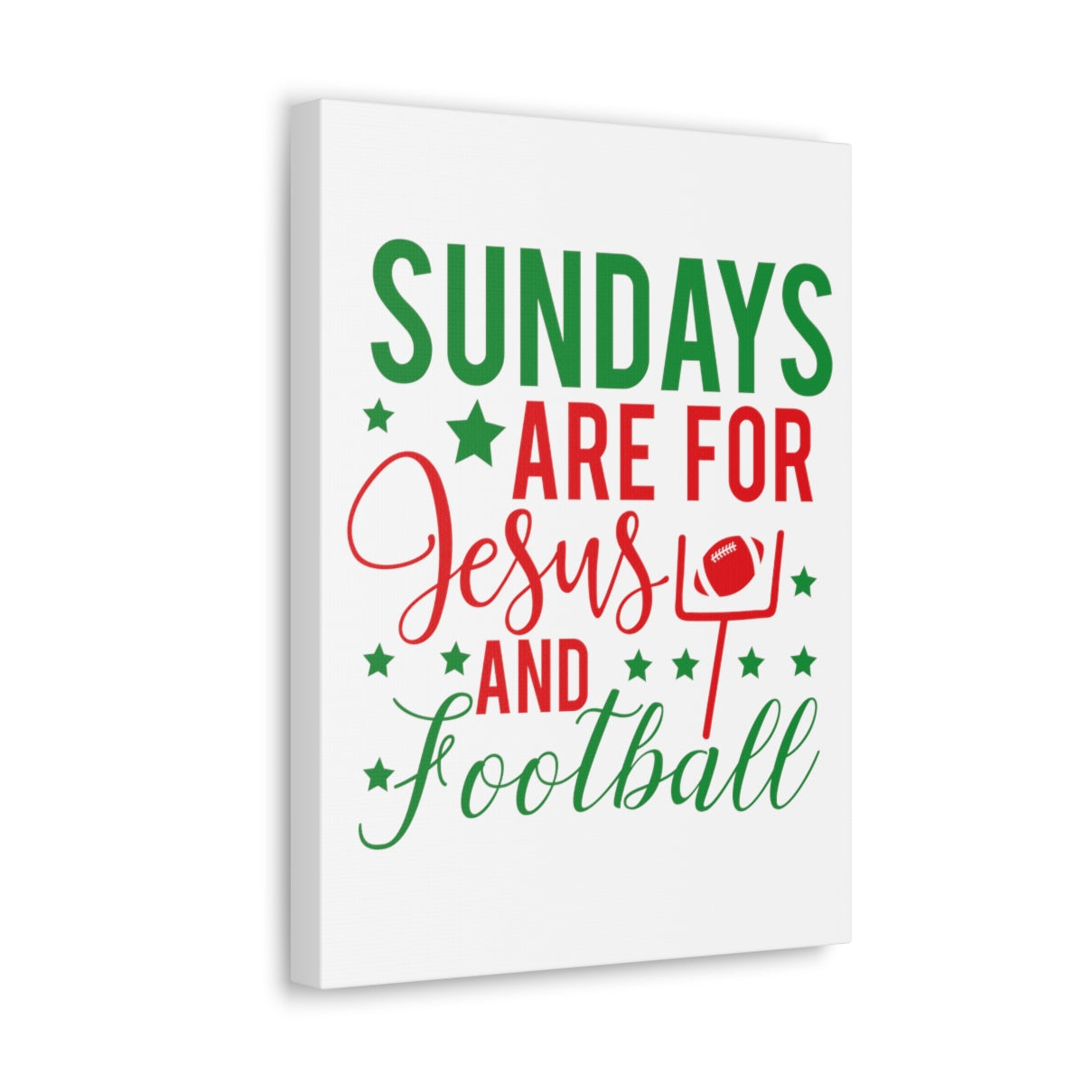 Scripture Walls Jesus And Football Mark 2:27-28 Christian Wall Art Print Ready to Hang Unframed-Express Your Love Gifts