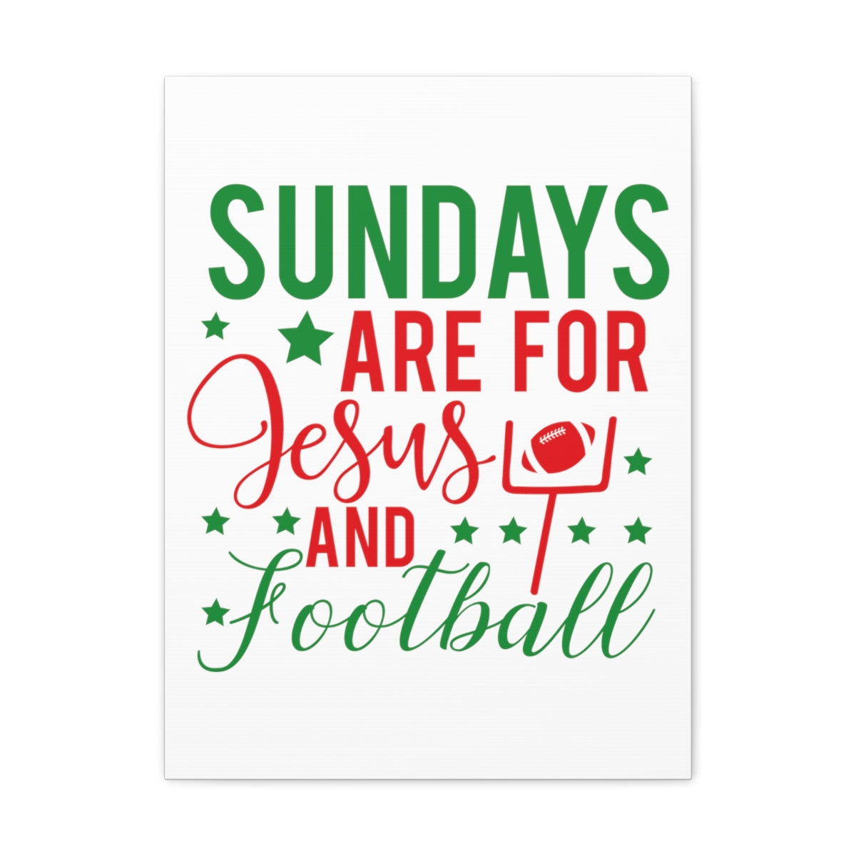 Scripture Walls Jesus And Football Mark 2:27-28 Christian Wall Art Print Ready to Hang Unframed-Express Your Love Gifts