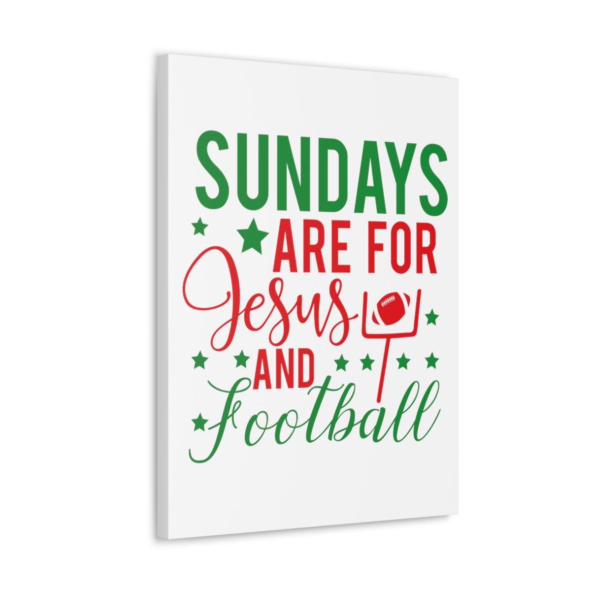 Scripture Walls Jesus And Football Mark 2:27-28 Christian Wall Art Print Ready to Hang Unframed-Express Your Love Gifts