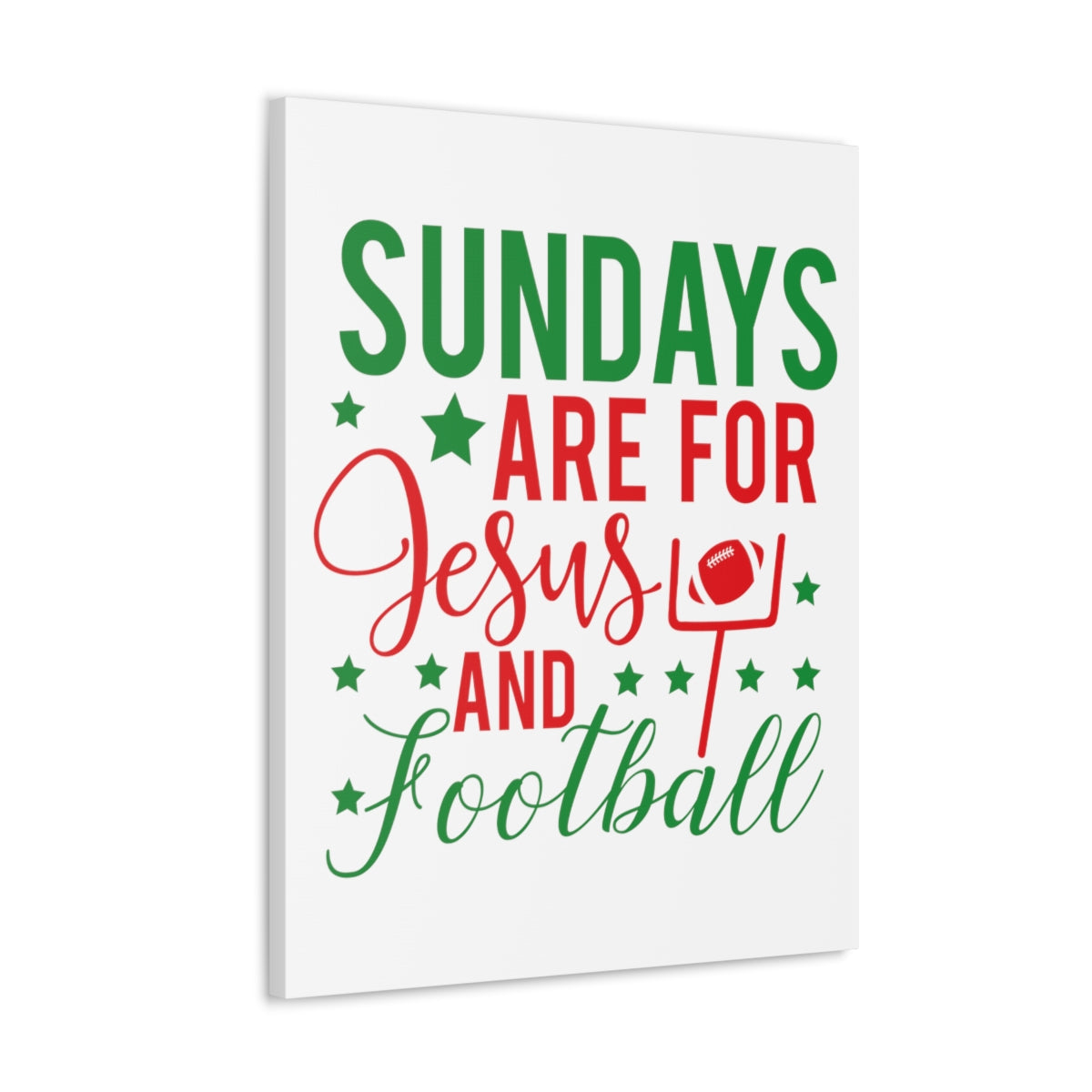 Scripture Walls Jesus And Football Mark 2:27-28 Christian Wall Art Print Ready to Hang Unframed-Express Your Love Gifts
