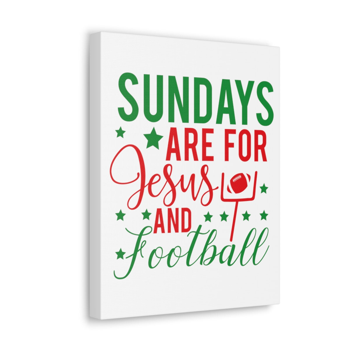 Scripture Walls Jesus And Football Mark 2:27-28 Christian Wall Art Print Ready to Hang Unframed-Express Your Love Gifts