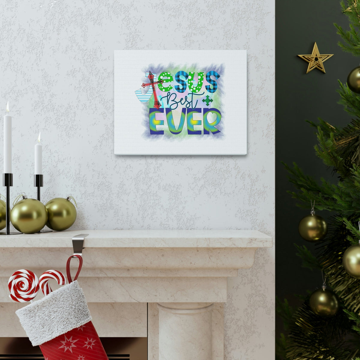 Scripture Walls Jesus Best Ever Hebrews 12:2 Christian Wall Art Bible Verse Print Ready to Hang Unframed-Express Your Love Gifts