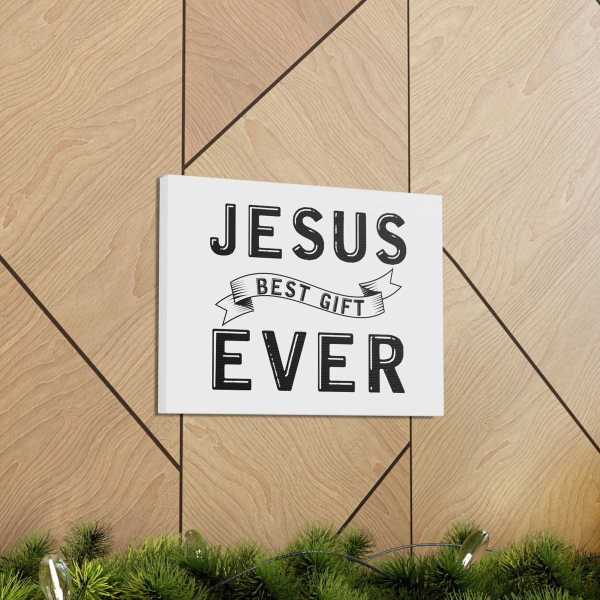 Scripture Walls Jesus Best Gift Ever Ephesians 2:8 Ribbon Banner Christian Wall Art Bible Verse Print Ready to Hang Unframed-Express Your Love Gifts