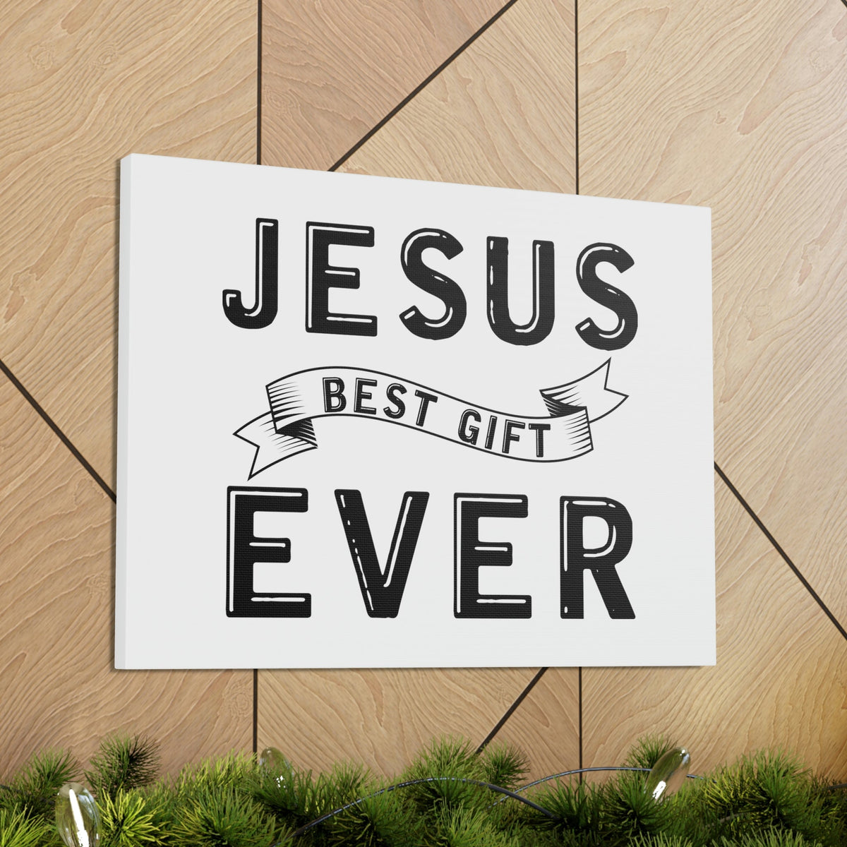 Scripture Walls Jesus Best Gift Ever Ephesians 2:8 Ribbon Banner Christian Wall Art Bible Verse Print Ready to Hang Unframed-Express Your Love Gifts