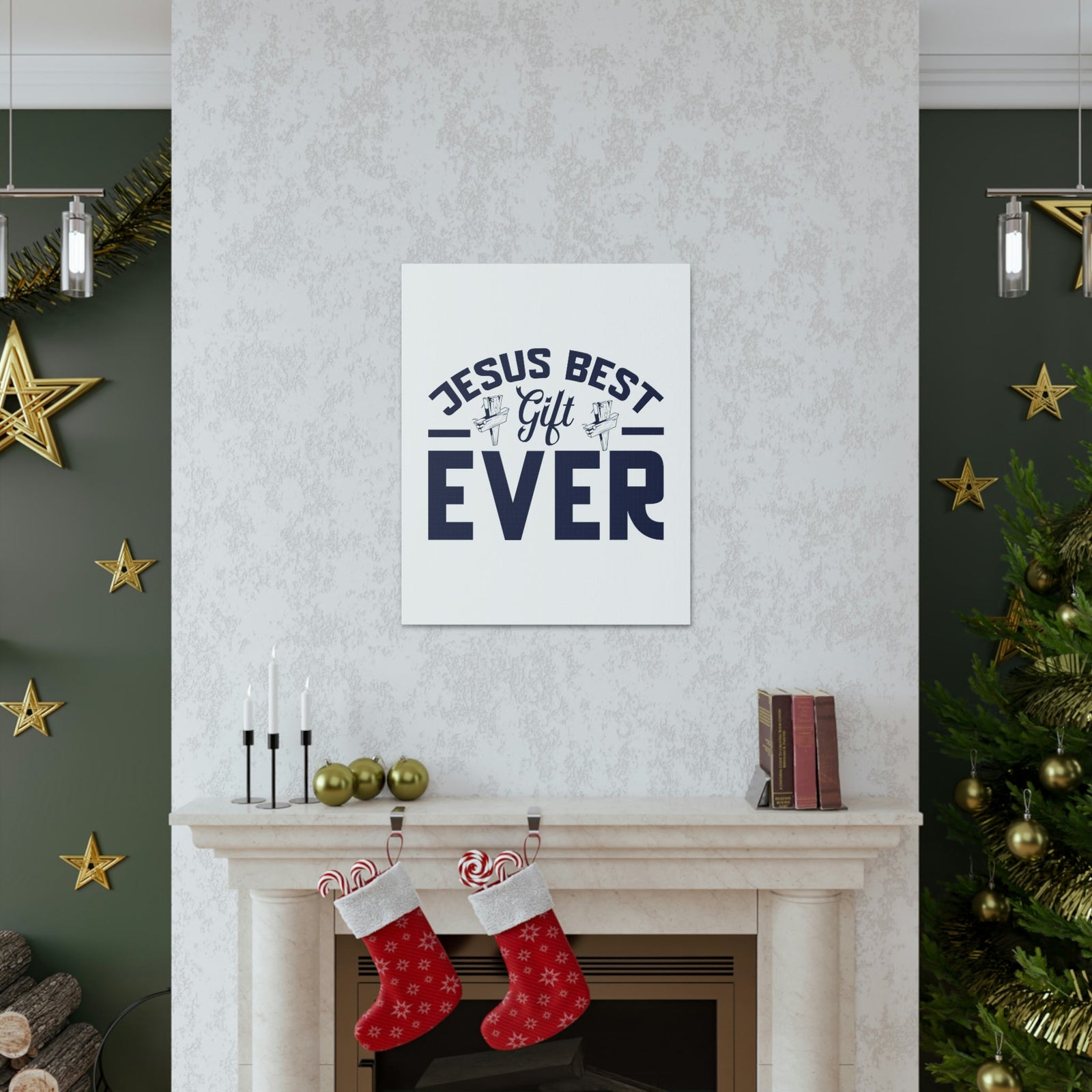 Scripture Walls Jesus Best Gift Ever Romans 5:8 Christian Wall Art Bible Verse Print Ready to Hang Unframed-Express Your Love Gifts