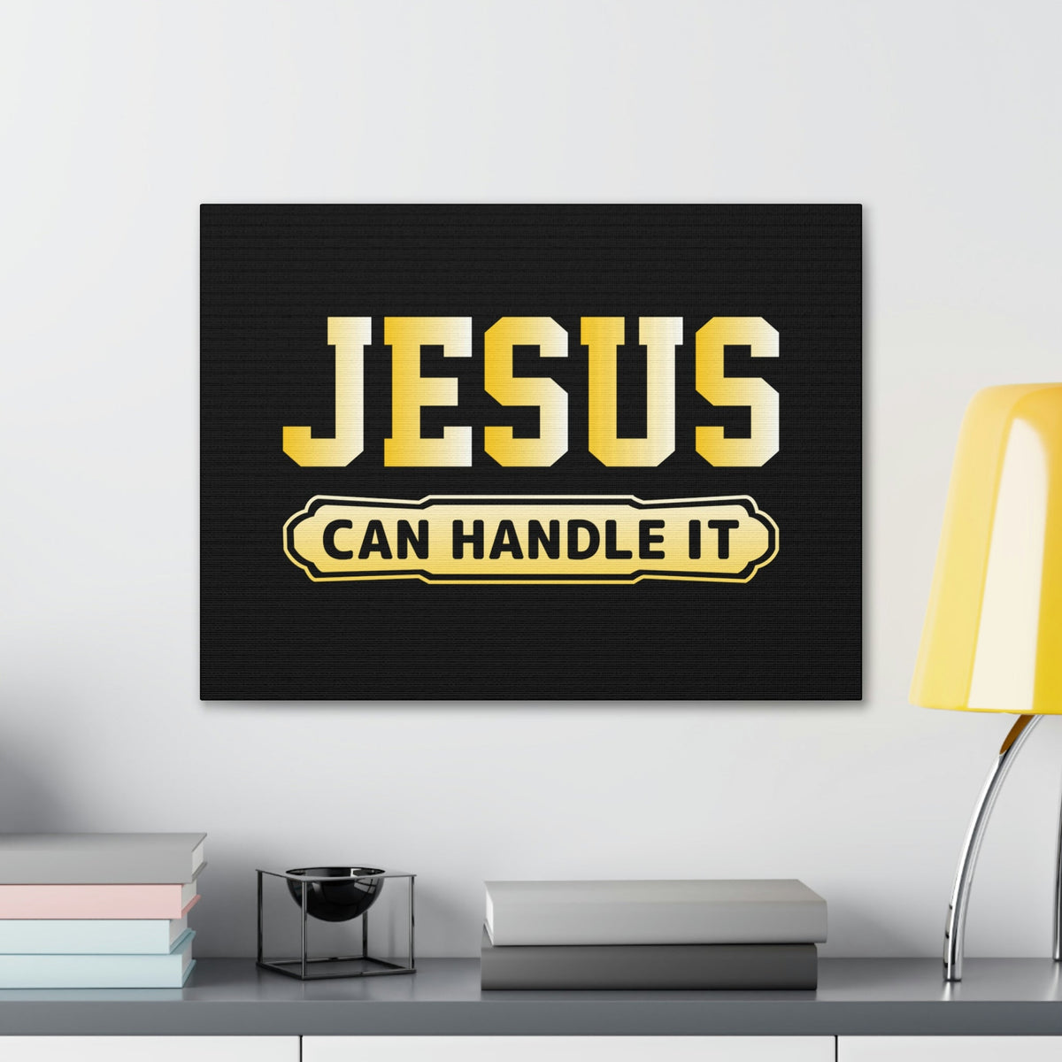 Scripture Walls Jesus Can Handle It John 16:33 Christian Wall Art Bible Verse Print Ready to Hanga Unframed-Express Your Love Gifts