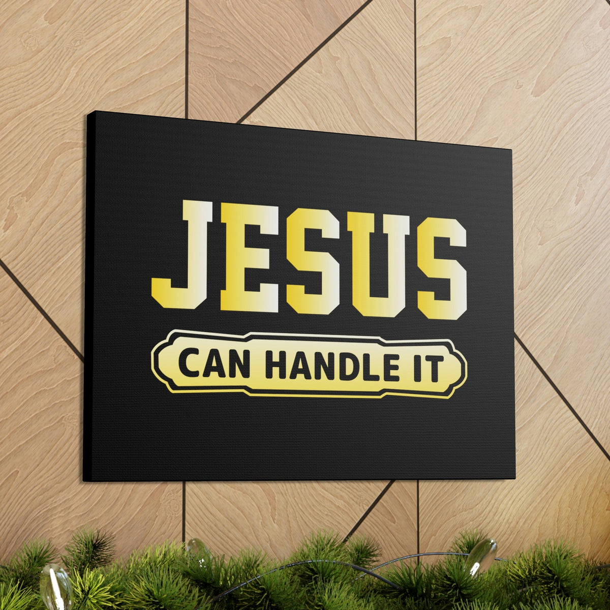 Scripture Walls Jesus Can Handle It John 16:33 Christian Wall Art Bible Verse Print Ready to Hanga Unframed-Express Your Love Gifts