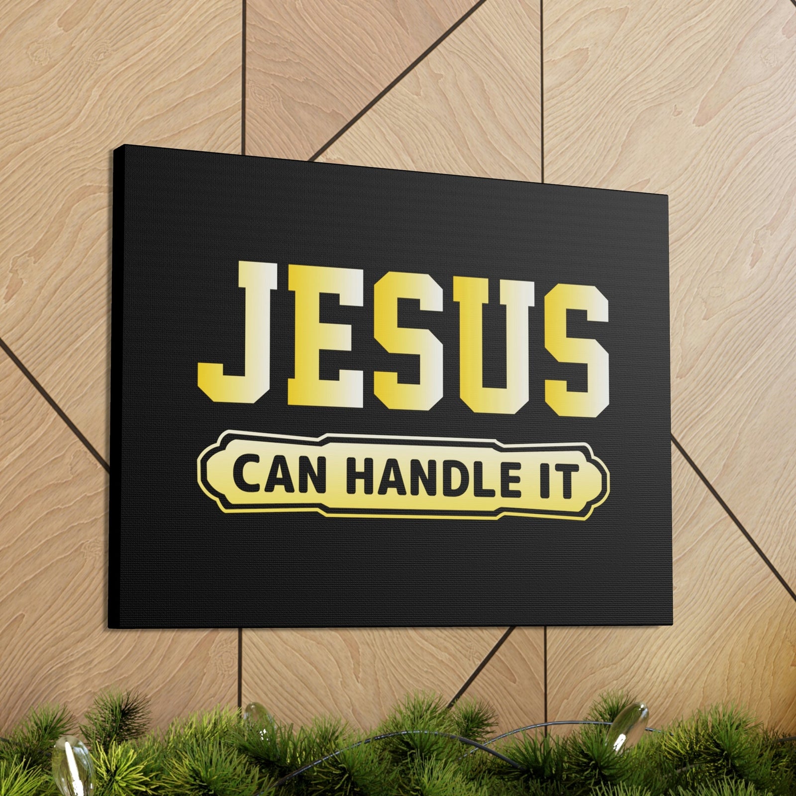 Scripture Walls Jesus Can Handle It John 16:33 Christian Wall Art Bible Verse Print Ready to Hanga Unframed-Express Your Love Gifts
