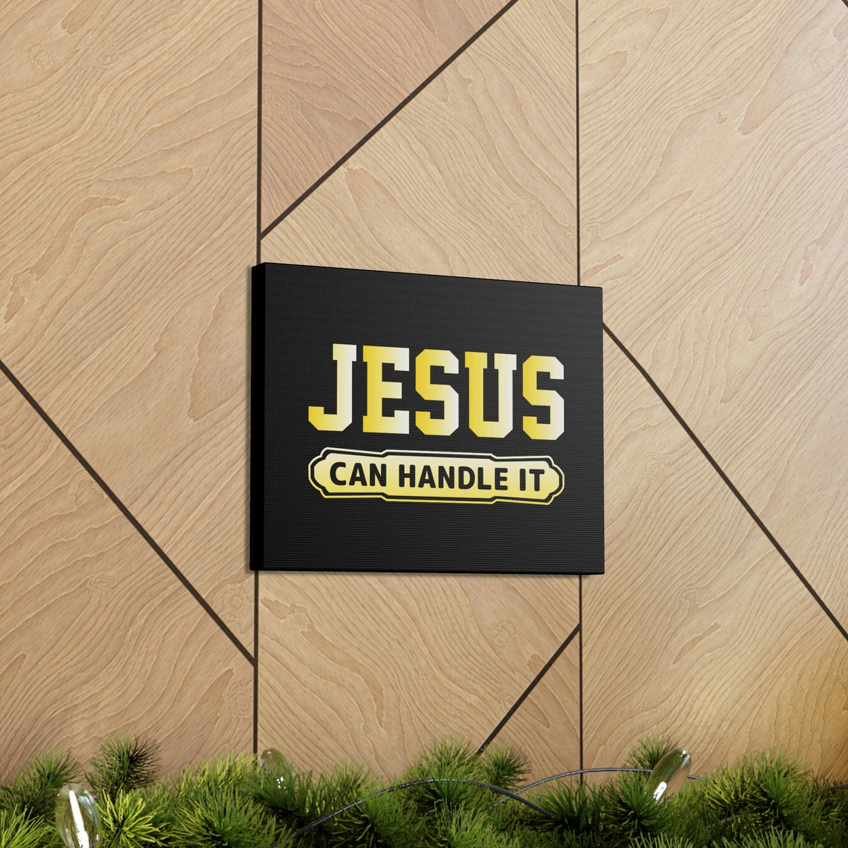 Scripture Walls Jesus Can Handle It John 16:33 Christian Wall Art Bible Verse Print Ready to Hanga Unframed-Express Your Love Gifts