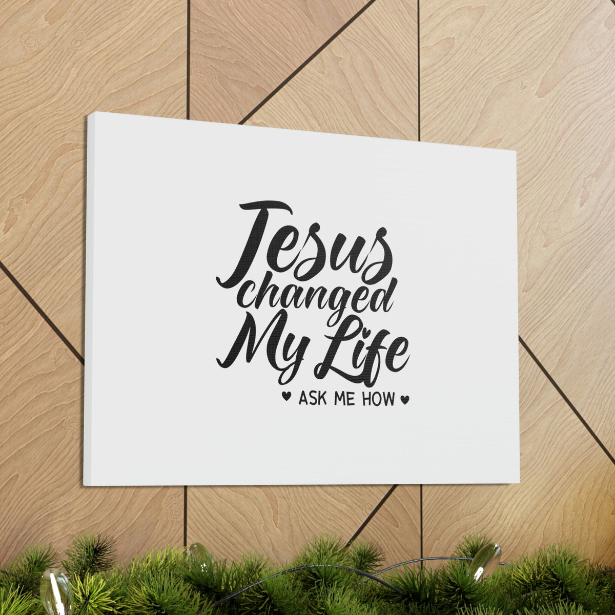 Scripture Walls Jesus Changed My Life Galatians 2:20 Christian Wall Art Bible Verse Print Ready to Hang Unframed-Express Your Love Gifts