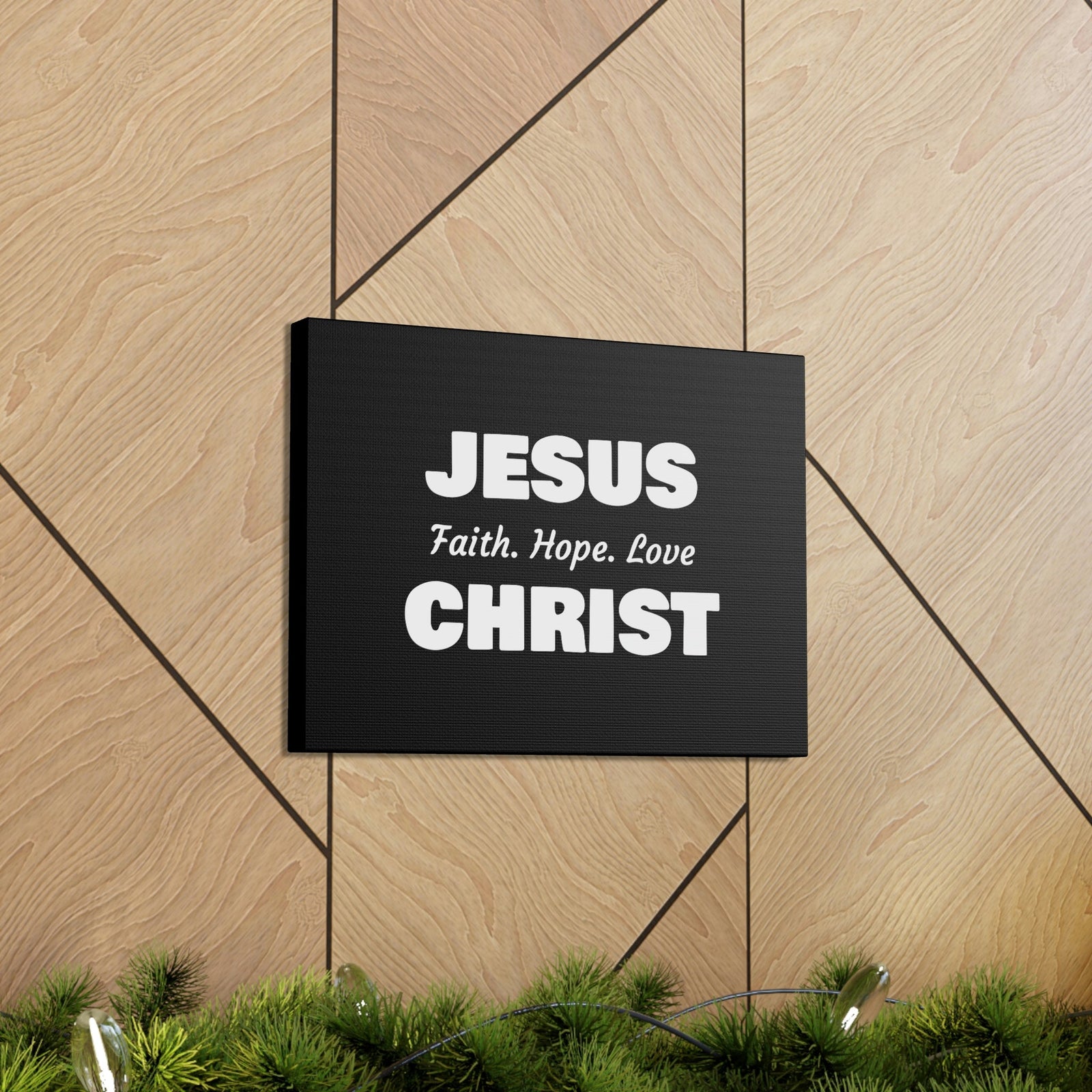 Scripture Walls Jesus Christ, Faith, Hope, Love 1 Corinthians 13:13 Christian Wall Art Bible Verse Print Ready to Hang Unframed-Express Your Love Gifts