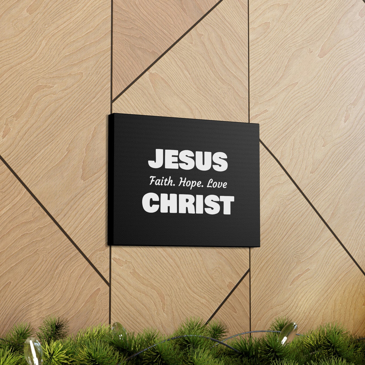Scripture Walls Jesus Christ, Faith, Hope, Love 1 Corinthians 13:13 Christian Wall Art Bible Verse Print Ready to Hang Unframed-Express Your Love Gifts