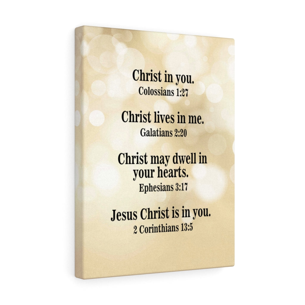 Scripture Walls Jesus Christ is in You Bible Verse Canvas Christian Wall Art Ready to Hang Unframed-Express Your Love Gifts