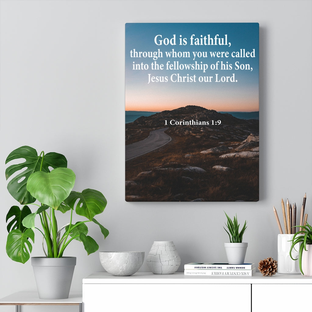 Scripture Walls Jesus Christ Our Lord 1 Corinthians 1:9 Wall Art Christian Home Decor Unframed-Express Your Love Gifts