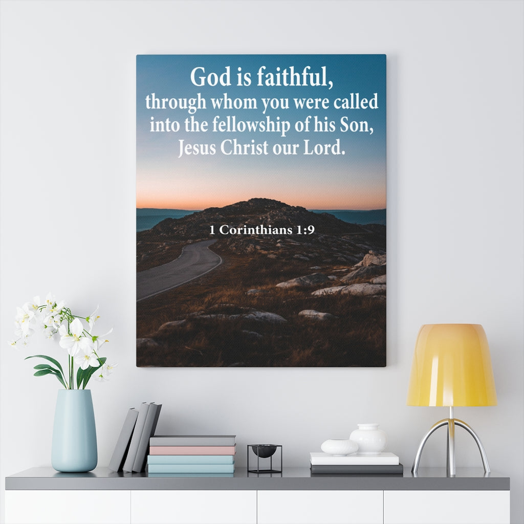 Scripture Walls Jesus Christ Our Lord 1 Corinthians 1:9 Wall Art Christian Home Decor Unframed-Express Your Love Gifts