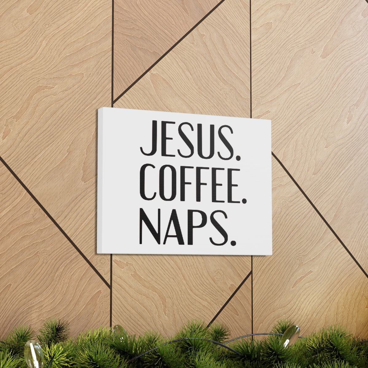Scripture Walls Jesus Coffee Naps Romans 10:9 Christian Wall Art Print Ready to Hang Unframed-Express Your Love Gifts