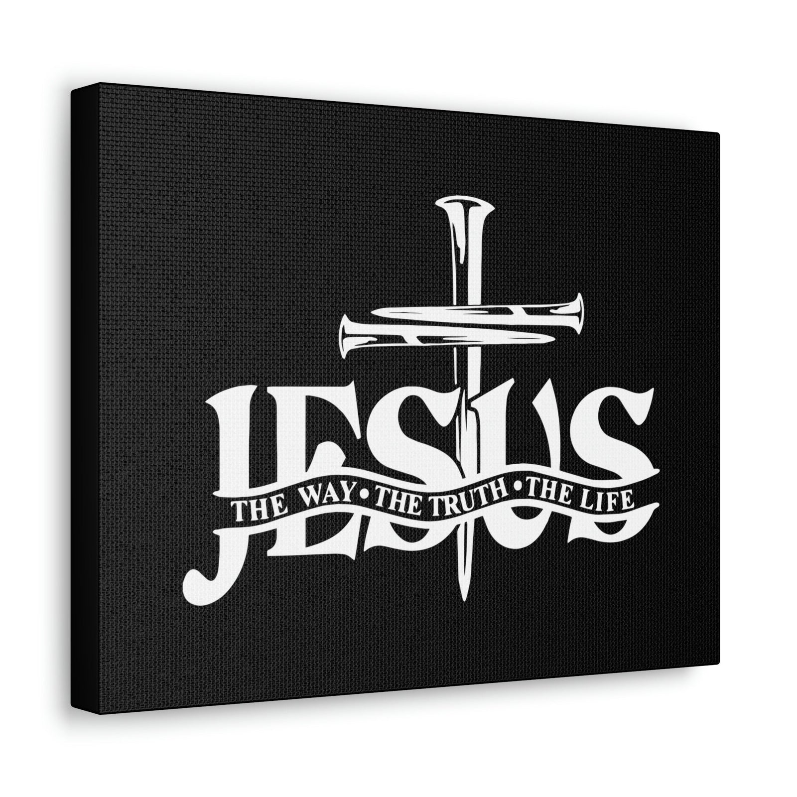 Scripture Walls Jesus Cross The Way John 14:6 Christian Wall Art Bible Verse Print Ready to Hang Unframed-Express Your Love Gifts