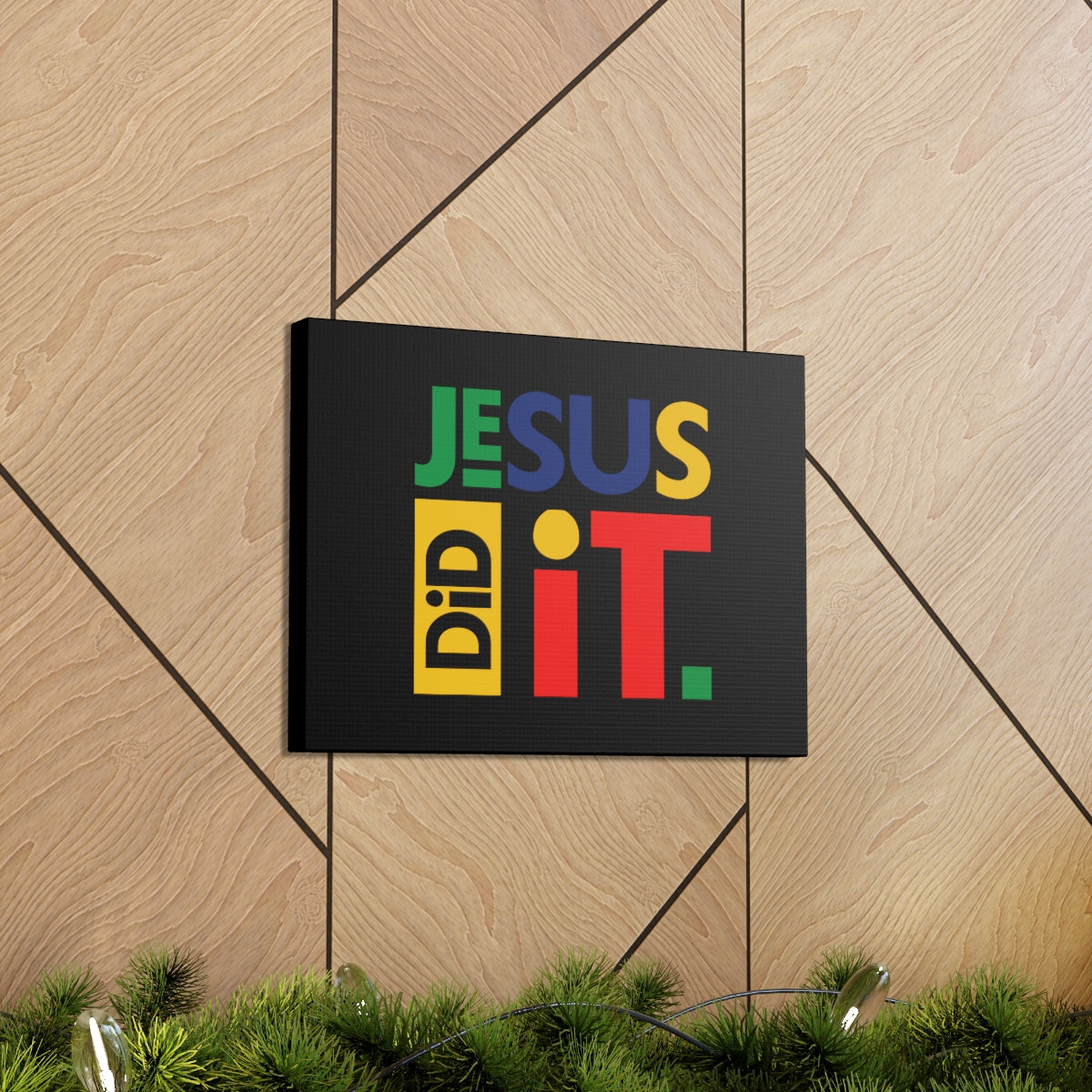 Scripture Walls Jesus Did It Acts 4:10-12 KJV Christian Wall Art Bible Verse Print Ready to Hang Unframed-Express Your Love Gifts