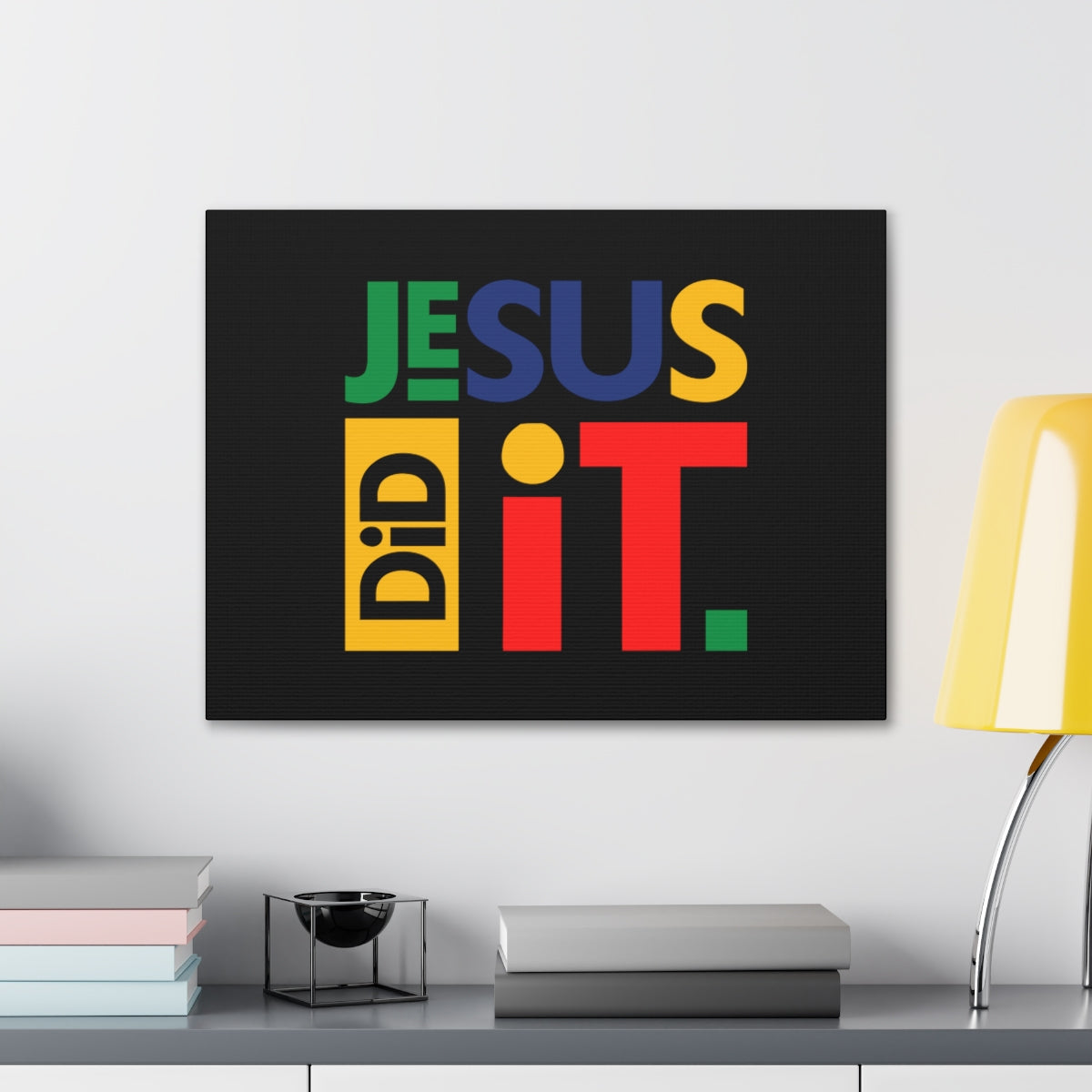 Scripture Walls Jesus Did It Acts 4:10-12 KJV Christian Wall Art Bible Verse Print Ready to Hang Unframed-Express Your Love Gifts
