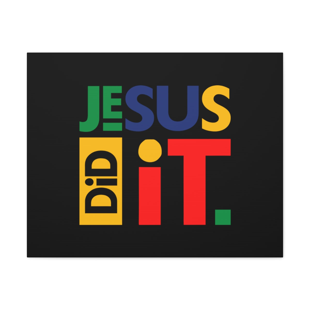 Scripture Walls Jesus Did It Acts 4:10-12 KJV Christian Wall Art Bible Verse Print Ready to Hang Unframed-Express Your Love Gifts