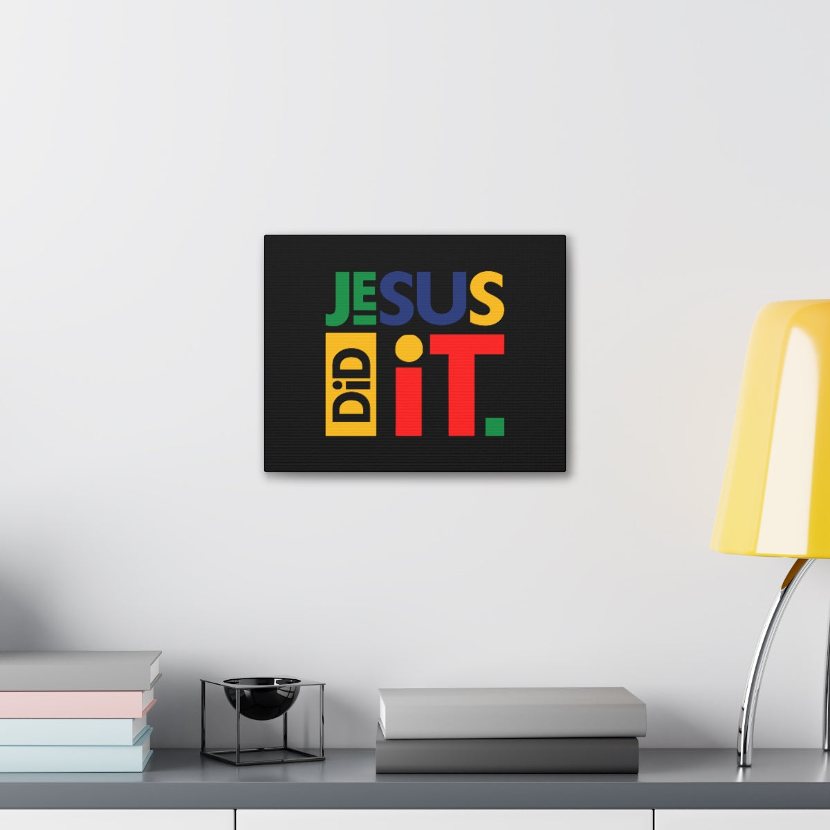 Scripture Walls Jesus Did It Acts 4:10-12 KJV Christian Wall Art Bible Verse Print Ready to Hang Unframed-Express Your Love Gifts