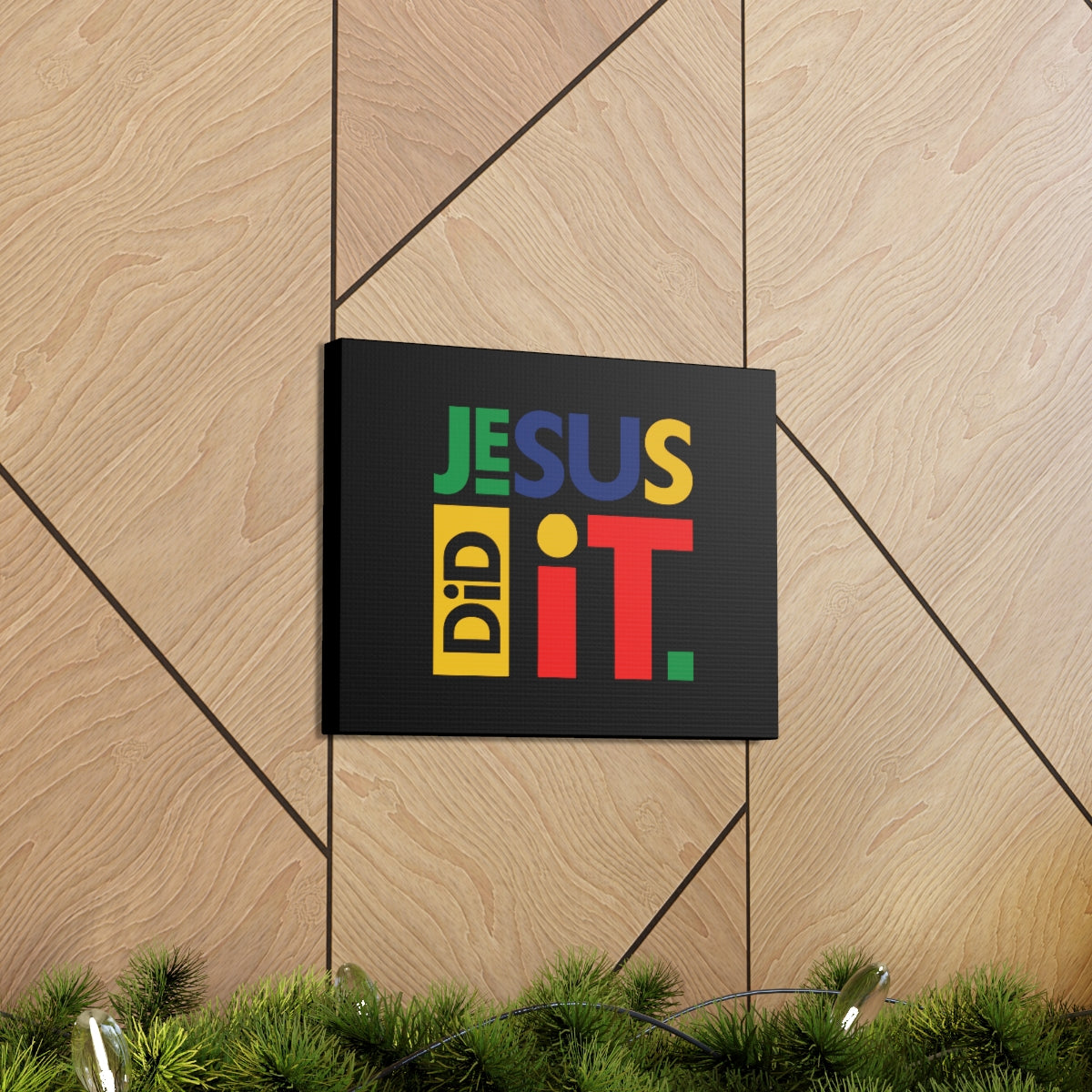 Scripture Walls Jesus Did It Acts 4:10-12 KJV Christian Wall Art Bible Verse Print Ready to Hang Unframed-Express Your Love Gifts