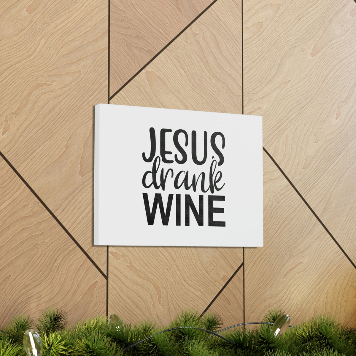 Scripture Walls Jesus Drank Wine Ephesians 5:18 Christian Wall Art Bible Verse Print Ready to Hang Unframed-Express Your Love Gifts