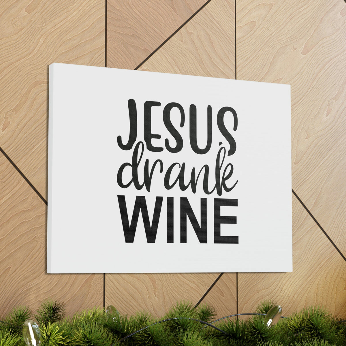 Scripture Walls Jesus Drank Wine Ephesians 5:18 Christian Wall Art Bible Verse Print Ready to Hang Unframed-Express Your Love Gifts