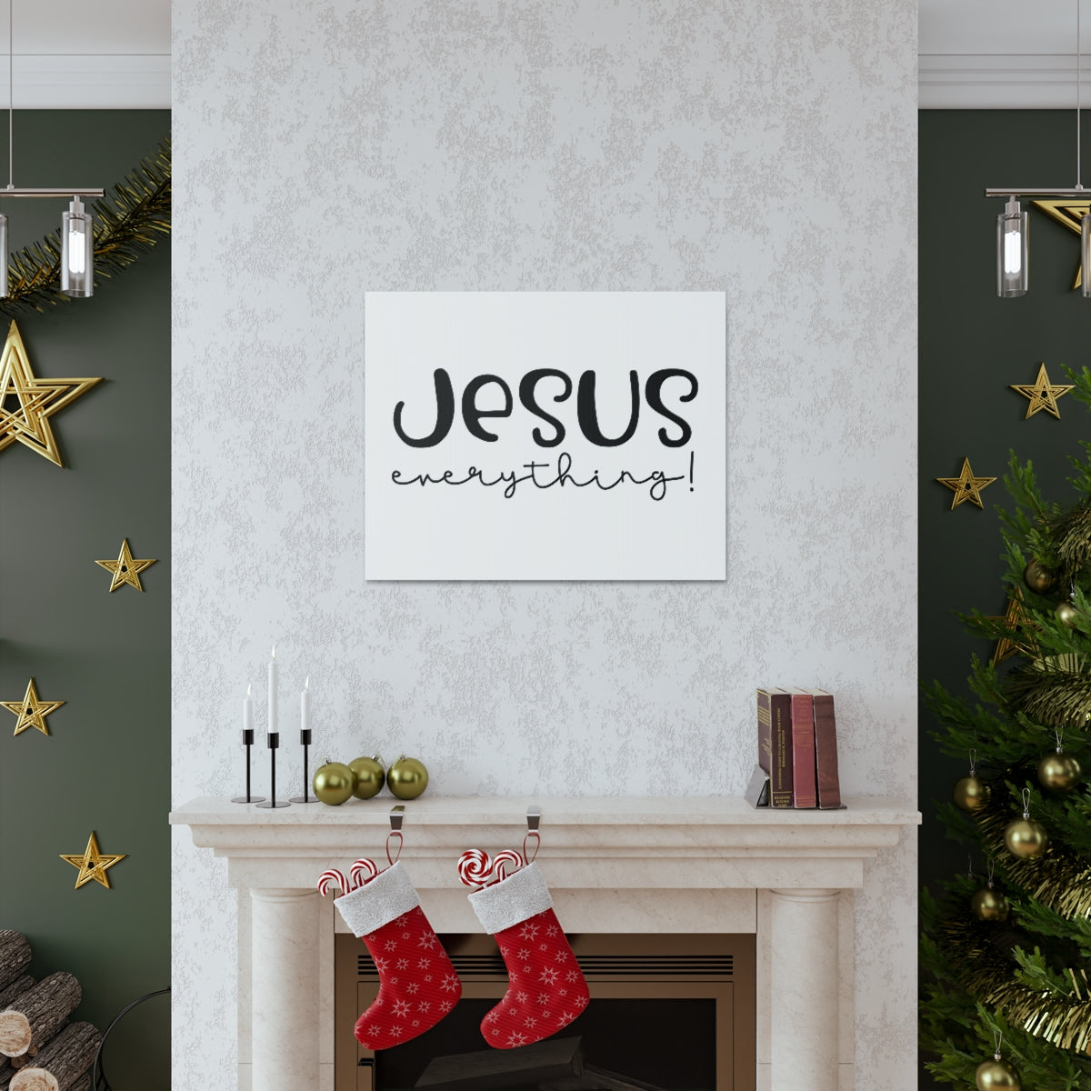 Scripture Walls Jesus Everything Colossians 3:11 Christian Wall Art Print Ready to Hang Unframed-Express Your Love Gifts