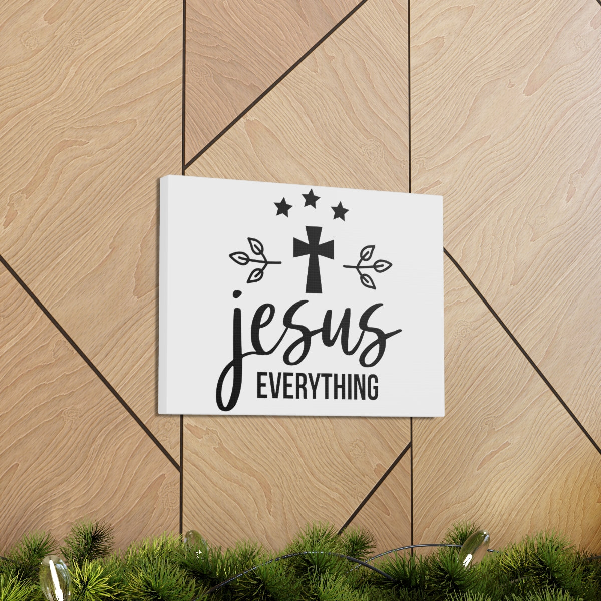 Scripture Walls Jesus Everything Ephesians 2:4-5 NIV Christian Wall Art Print Ready to Hang Unframed-Express Your Love Gifts